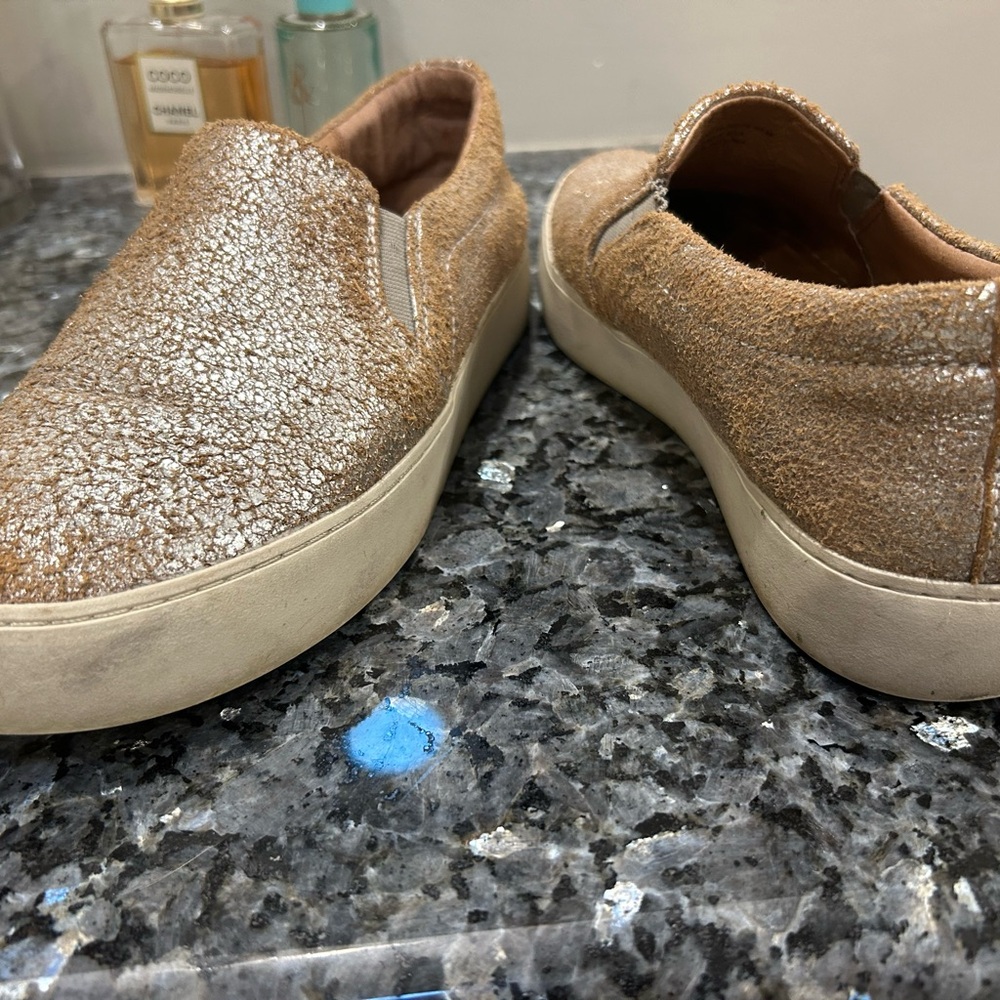 Frye Metallic Slip-On Sneakers